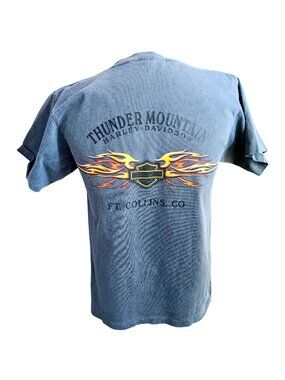 Harley-Davidson Vintage Small T-shirt Single Stitch Thunder Mountain Colorado